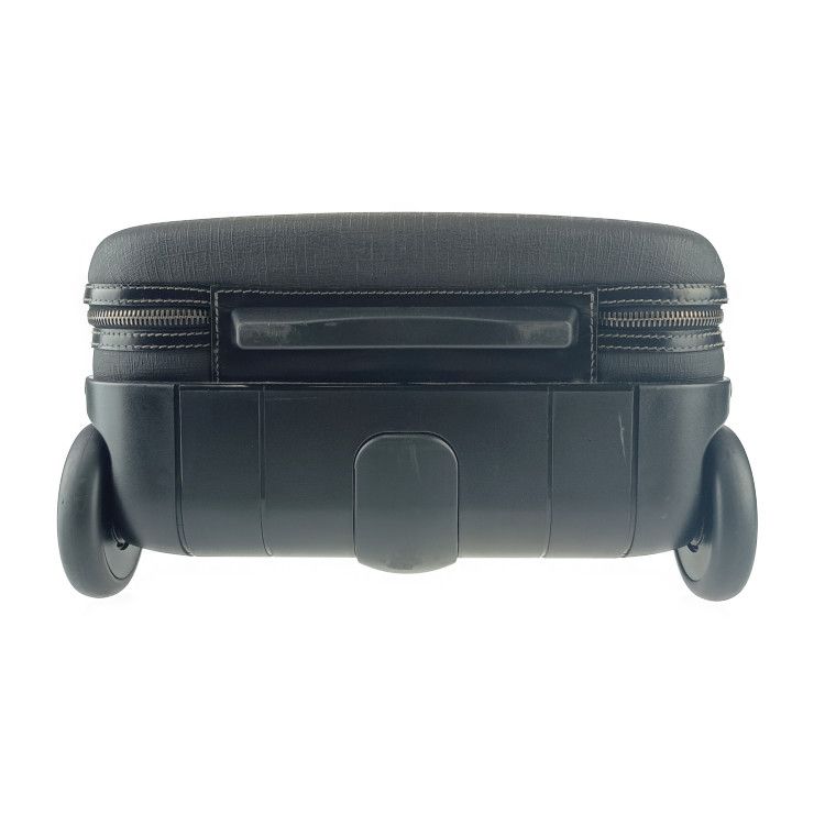 Gucci Carry Case Interlocking G Trolley 189755 Black PVC Leather Unisex Carry
