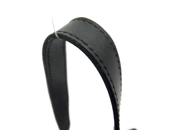 Christian DIOR Shoulder Bag Crossbody Bag - Black Leather Women Gold Hardware