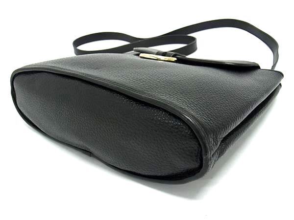 Christian DIOR Shoulder Bag Crossbody Bag - Black Leather Women Gold Hardware