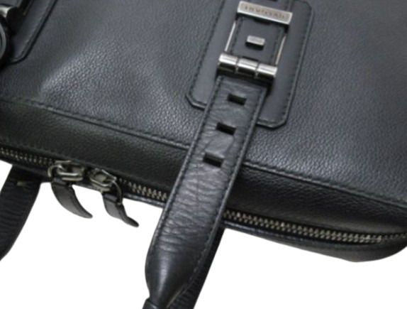 Bvlgari Bulgari Briefcase Bvlgari Bvckle Business Bag 281993 Black Leather Men