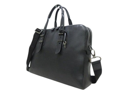 Bvlgari Bulgari Briefcase Bvlgari Bvckle Business Bag 281993 Black Leather Men