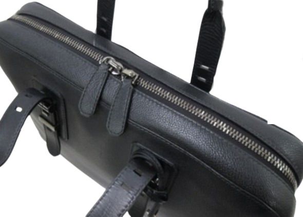 Bvlgari Bulgari Briefcase Bvlgari Bvckle Business Bag 281993 Black Leather Men