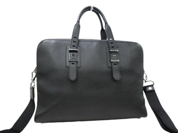 Bvlgari Bulgari Briefcase Bvlgari Bvckle Business Bag 281993 Black Leather Men