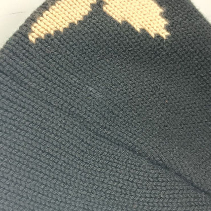 Louis Vuitton Cap Bonnet Morning Lamb Beanie M70840 Black Beige 100% Wool