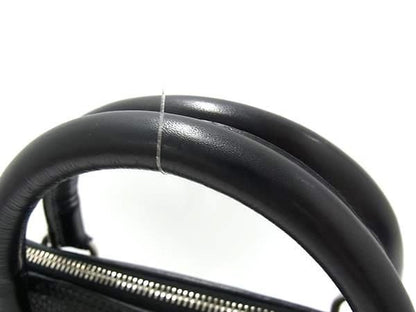 Celine Business Bag Macadam Briefcase - Black Leather Men's Vintage M09 Silver