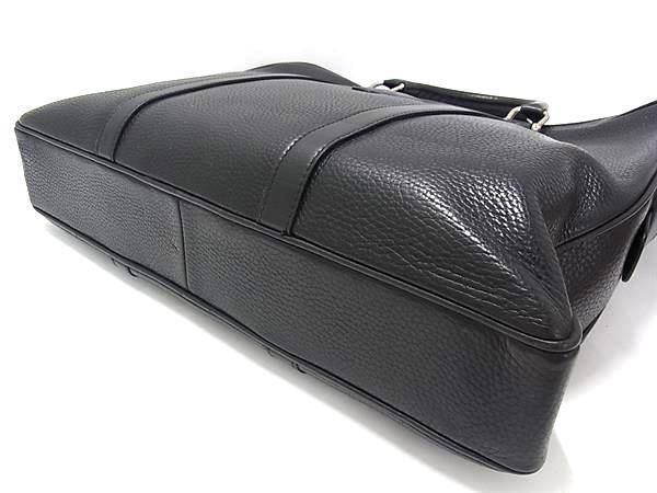 Celine Business Bag Macadam Briefcase - Black Leather Men's Vintage M09 Silver