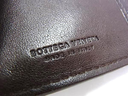 Bottega Veneta Wallet Intrecciato Bifold Wallet 121060 Brown Leather Unisex