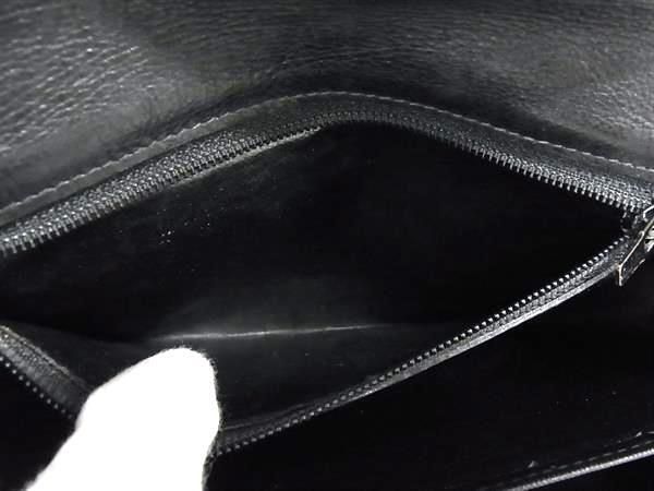 Gianni Versace Gianni Versace Wallet Flap Wallet - Black Leather Unisex Gold