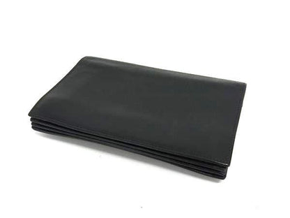 Gianni Versace Gianni Versace Wallet Flap Wallet - Black Leather Unisex Gold