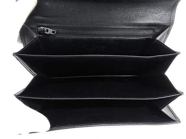 Gianni Versace Gianni Versace Wallet Flap Wallet - Black Leather Unisex Gold