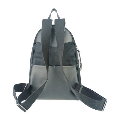 Hermes Backpack Sac A Dos All Back - Black Silver Hardware Toile Bivouac