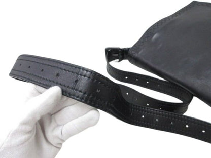 Bottega Veneta Shoulder Bag Intrecciato Cerbo 245169 Black Leather Unisex