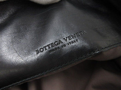Bottega Veneta Shoulder Bag Intrecciato Cerbo 245169 Black Leather Unisex