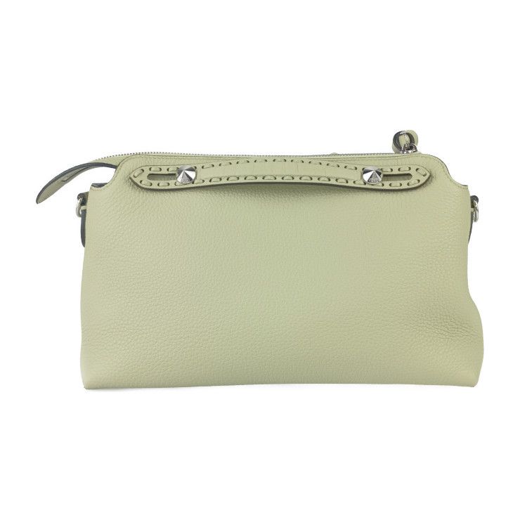 Fendi Handbag By The Way Selleria Medium 8bl155 Asu2f1gmk Sage Green Silver