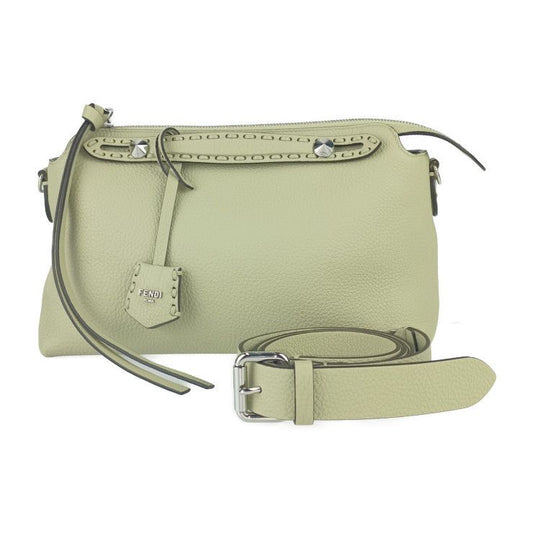 Fendi Handbag By The Way Selleria Medium 8bl155 Asu2f1gmk Sage Green Silver