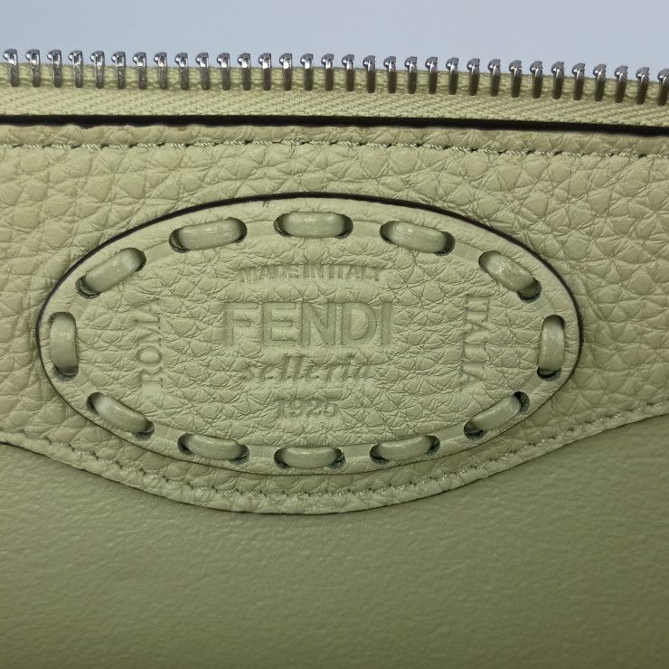 Fendi Handbag By The Way Selleria Medium 8bl155 Asu2f1gmk Sage Green Silver