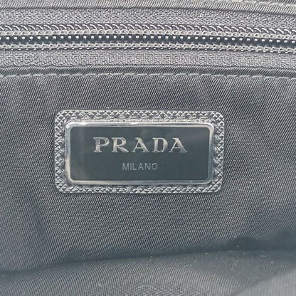 Prada Shoulder Bag Crossbody Bag 2vh043 Black Silver Hardware Nylon Leather