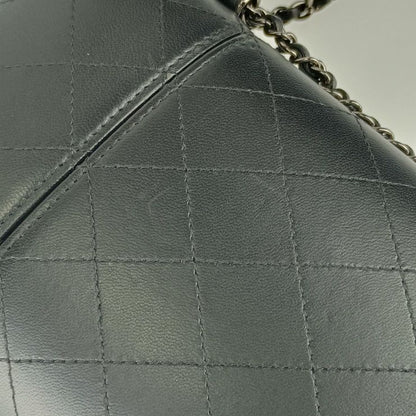 Chanel Shoulder Bag Chain Phone Holder A94471 Black Silver Hardware Lambskin