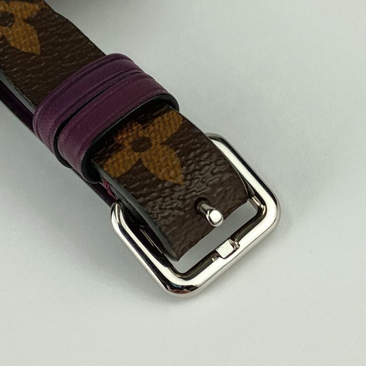Louis Vuitton Name Tag Porte A Dos Les Ketches - Brown Purple Monogram Canvas