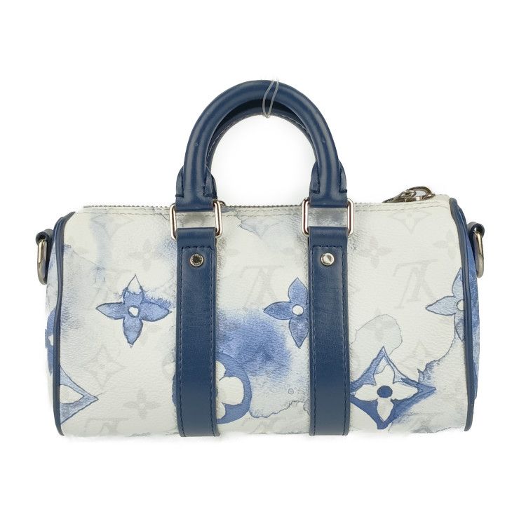 Louis Vuitton Handbag Water Color Monogram Keepall XS M45761 Blue White Silver