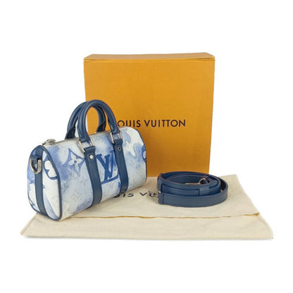 Louis Vuitton Handbag Water Color Monogram Keepall XS M45761 Blue White Silver