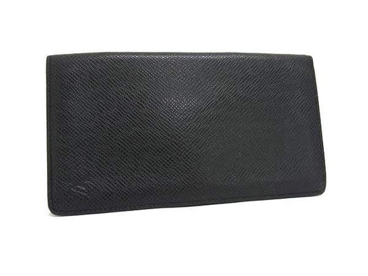 Louis Vuitton Long Wallet Taiga Porte Cult Cles Di M31002 Black Leather Men