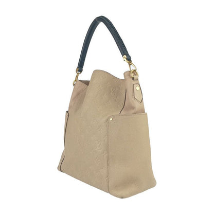 Louis Vuitton Shoulder Bag Monogram Empreinte Bagatelle M50075 Dune Gold