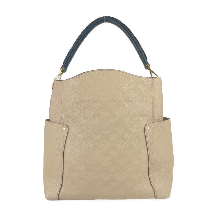 Louis Vuitton Shoulder Bag Monogram Empreinte Bagatelle M50075 Dune Gold
