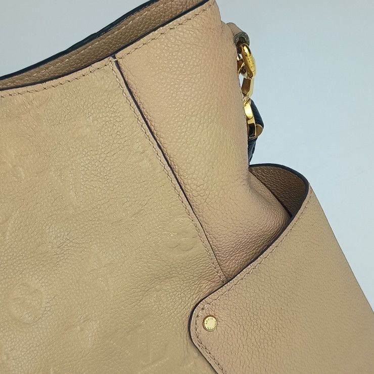 Louis Vuitton Shoulder Bag Monogram Empreinte Bagatelle M50075 Dune Gold