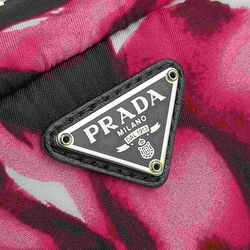 Prada Shoulder Bag 2WAY Crossbody Bag 1dh046 Pink Nylon Ladies Wristlet Pouch