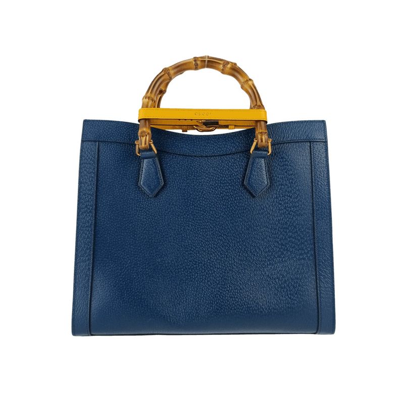Gucci Tote Bag Diana Medium 678842 U3zdt Royal Blue Leather Women's 2WAY