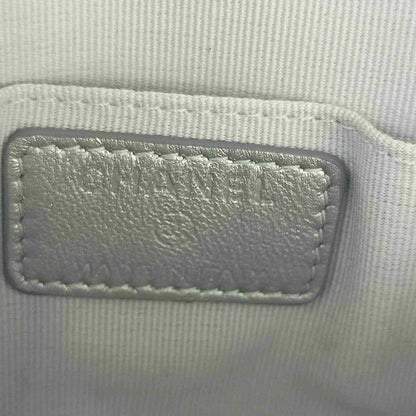Chanel Coin Case Camellia Zip Coin Purse Ap2125 Silver Lambskin Ladies Coin
