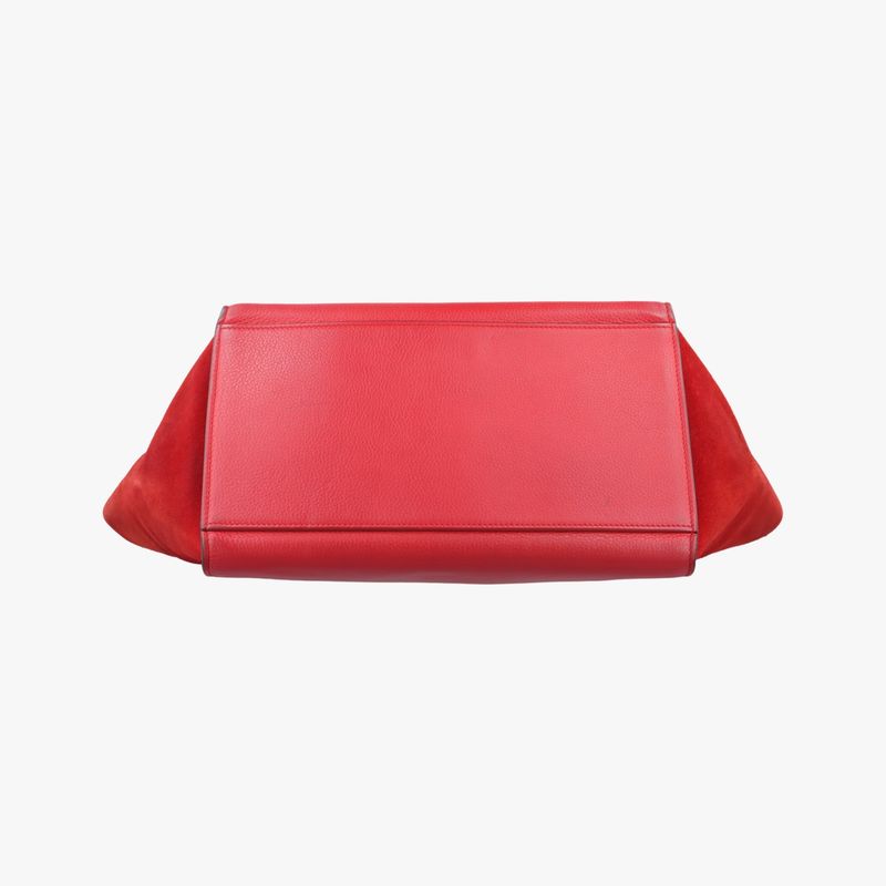 Celine Trapeze Red Leather X Suede S-cu-0124