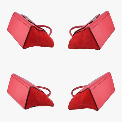 Celine Trapeze Red Leather X Suede S-cu-0124