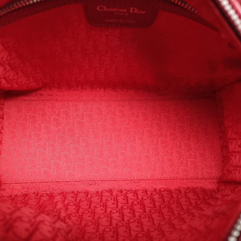 Christian Diorchristian Dior Lady Dior Red Lambskin 96-ma-0059
