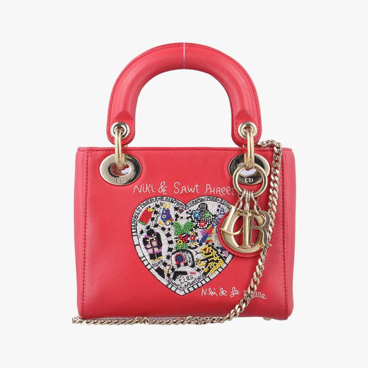 Christian Diorchristian Diorniki De Saint Phalle Lady Dior Red And Multicolor