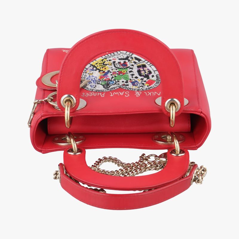 Christian Diorchristian Diorniki De Saint Phalle Lady Dior Red And Multicolor