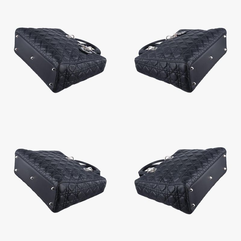 Christian Diorchristian Dior Lady Dior Black Lambskin 18-ma-0135