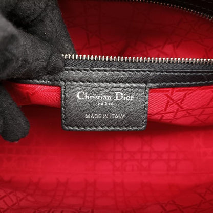 Christian Diorchristian Dior Lady Dior Black Lambskin 18-ma-0135
