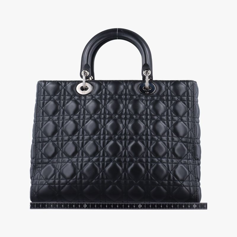 Christian Diorchristian Dior Lady Dior Black Lambskin 18-ma-0135