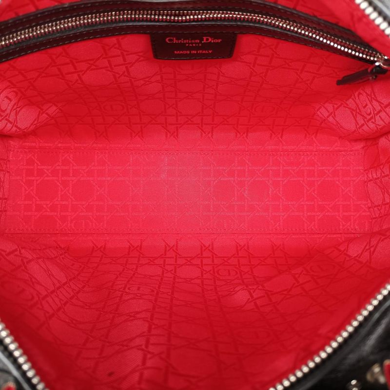 Christian Diorchristian Dior Lady Dior Black Lambskin 18-ma-0135