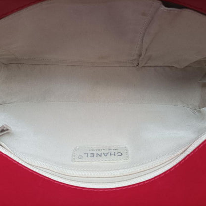 Chanel Boy Chanel Matelasse Coco Mark Red Lambskin A90164 19284452