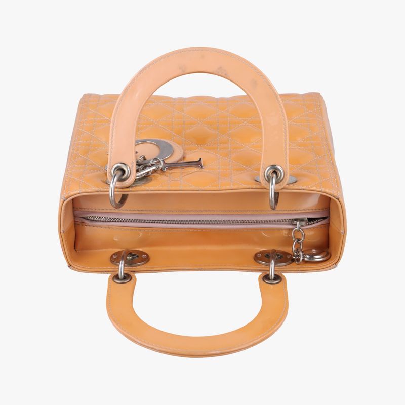 Christian Diorchristian Dior Lady Dior Yellow Patent 16-bo-0112 B