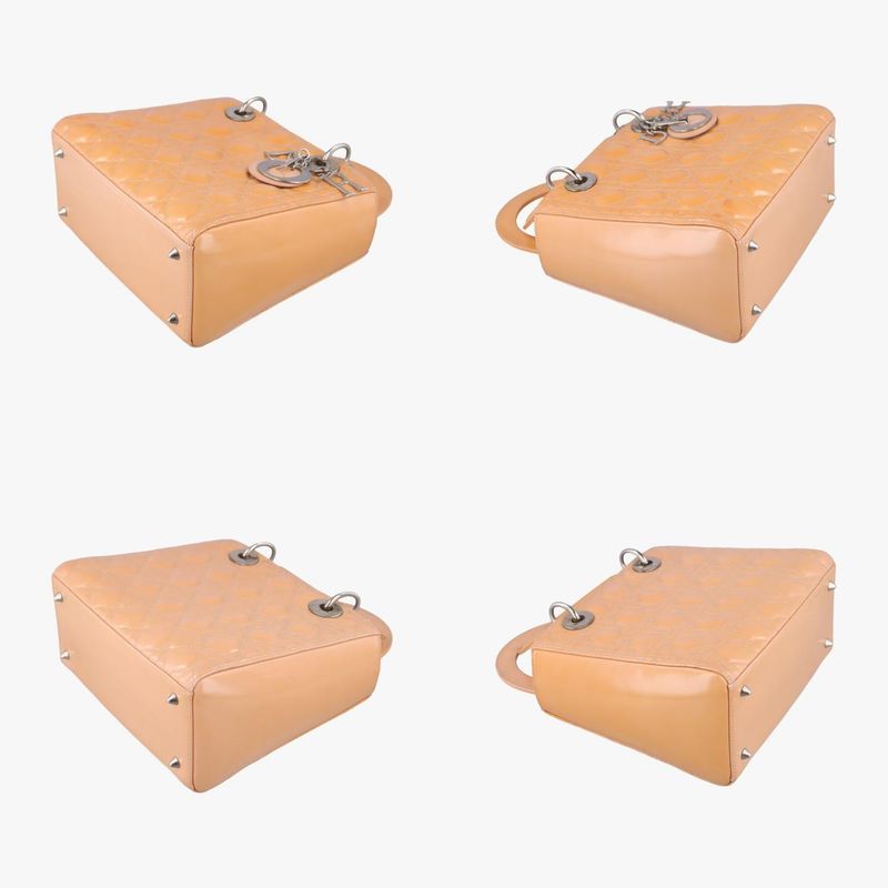 Christian Diorchristian Dior Lady Dior Yellow Patent 16-bo-0112 B