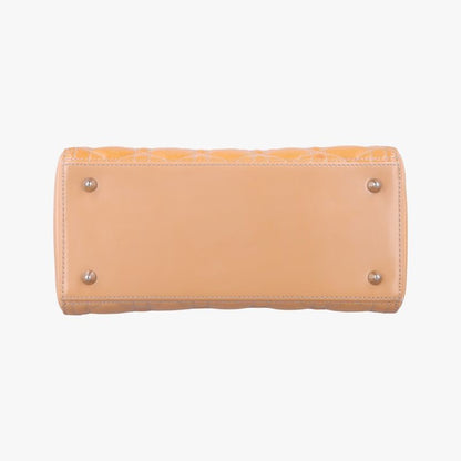 Christian Diorchristian Dior Lady Dior Yellow Patent 16-bo-0112 B