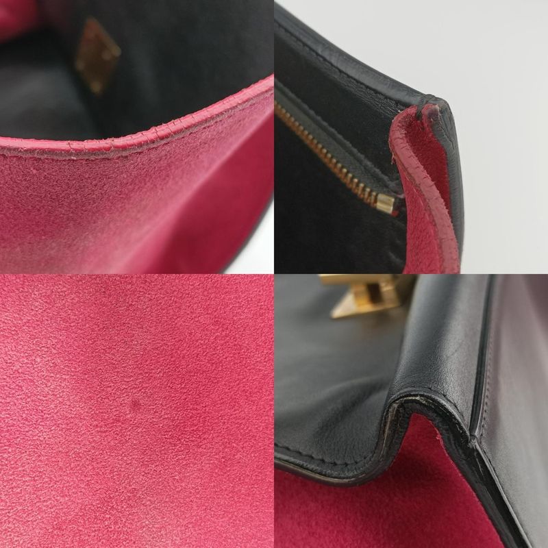 Celine Trapeze Small Beige X Black X Pink Suede X Leather S-ce-4104