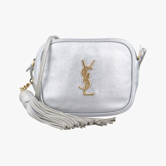 Yves Saint Laurent Yves Saint Laurent Blogger Bag Silver Leather 425317