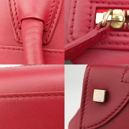 Celine Luggage Mini Shopper Red Leather F-at-0143 F-mm-0143