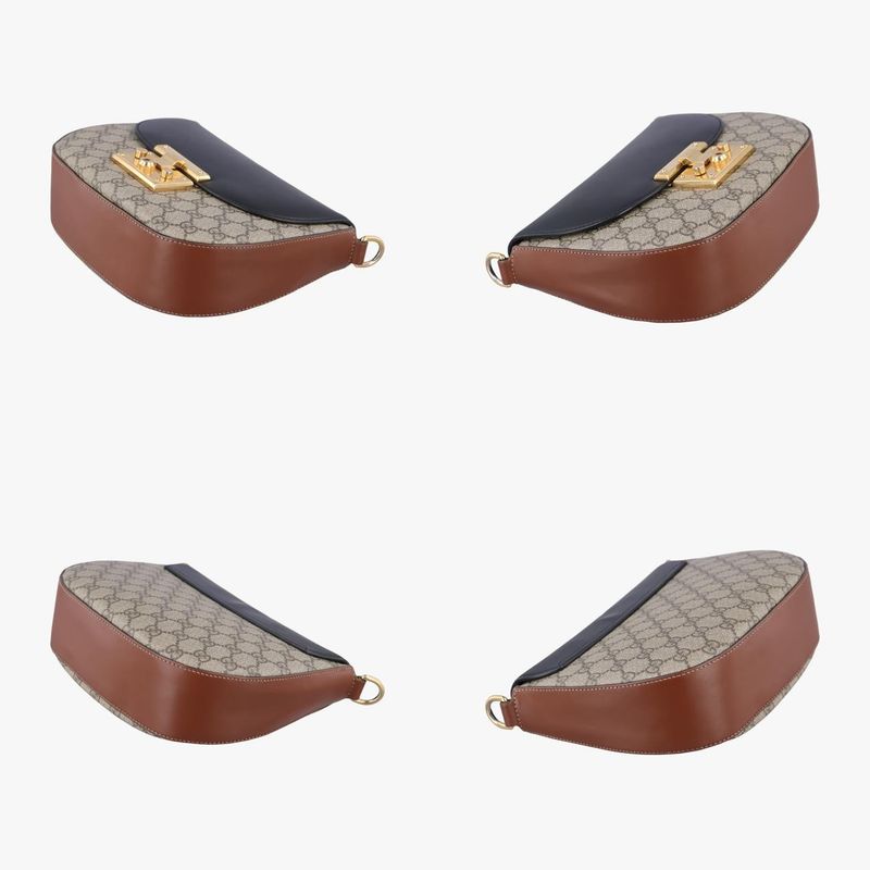 Guccissima Padlock Beige And Black PVC Coated Canvas And Leather 453189