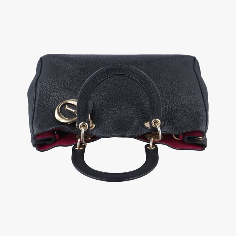 Christian Diorchristian Diorissimo Black Leather 29-ma-0144